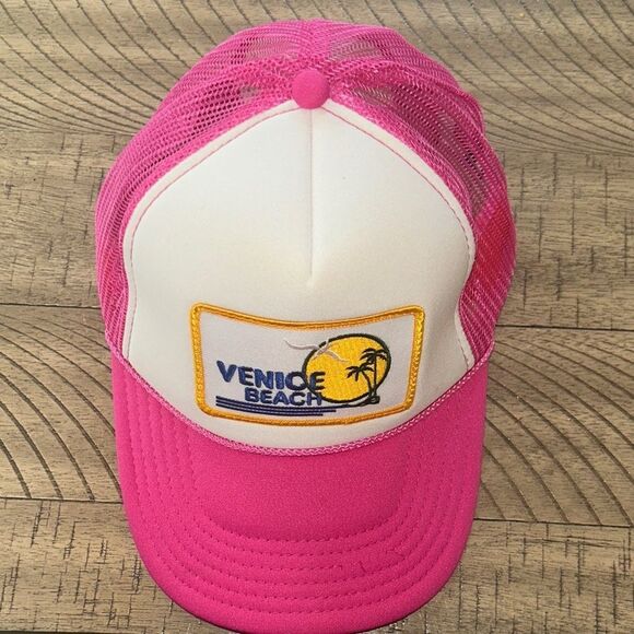 Aviator Nation Venice Beach 🏖️ Patch Mesh Adjustable Trucker Hat 🧢 Made in 🇺🇸 - Picture 7 of 17